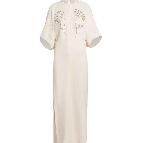 Stella McCartney Broderie Anglaise Cut Out Maxi Dress Size 8-10 (44) - Picture 3 of 14